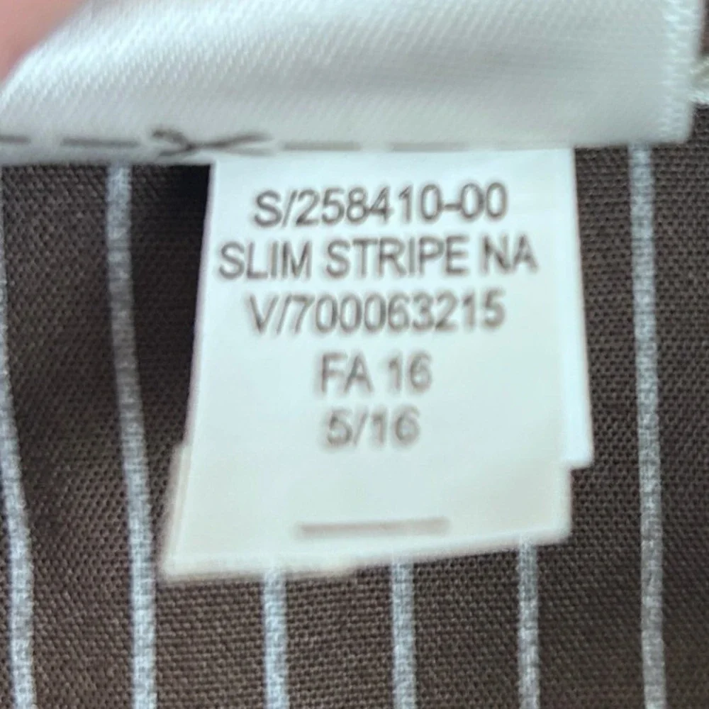 Banana Republic Mens 30x32 Slim Fit 100% Wool Pinstripe Dress Pants Charcoal Gry